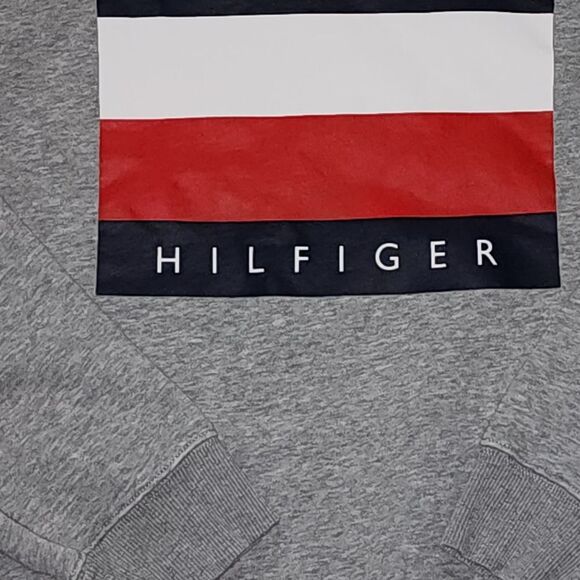 Tommy Hilfiger Lightweight Sweater Gray Size Large Crew Neck - Picture 5 of 5
